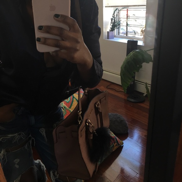 Michael Kors Dillon Nude Satchel Bag - Picture 7 of 7